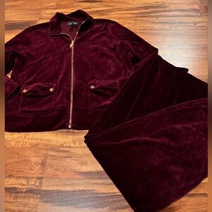 Ralph Lauren velour tracksuit